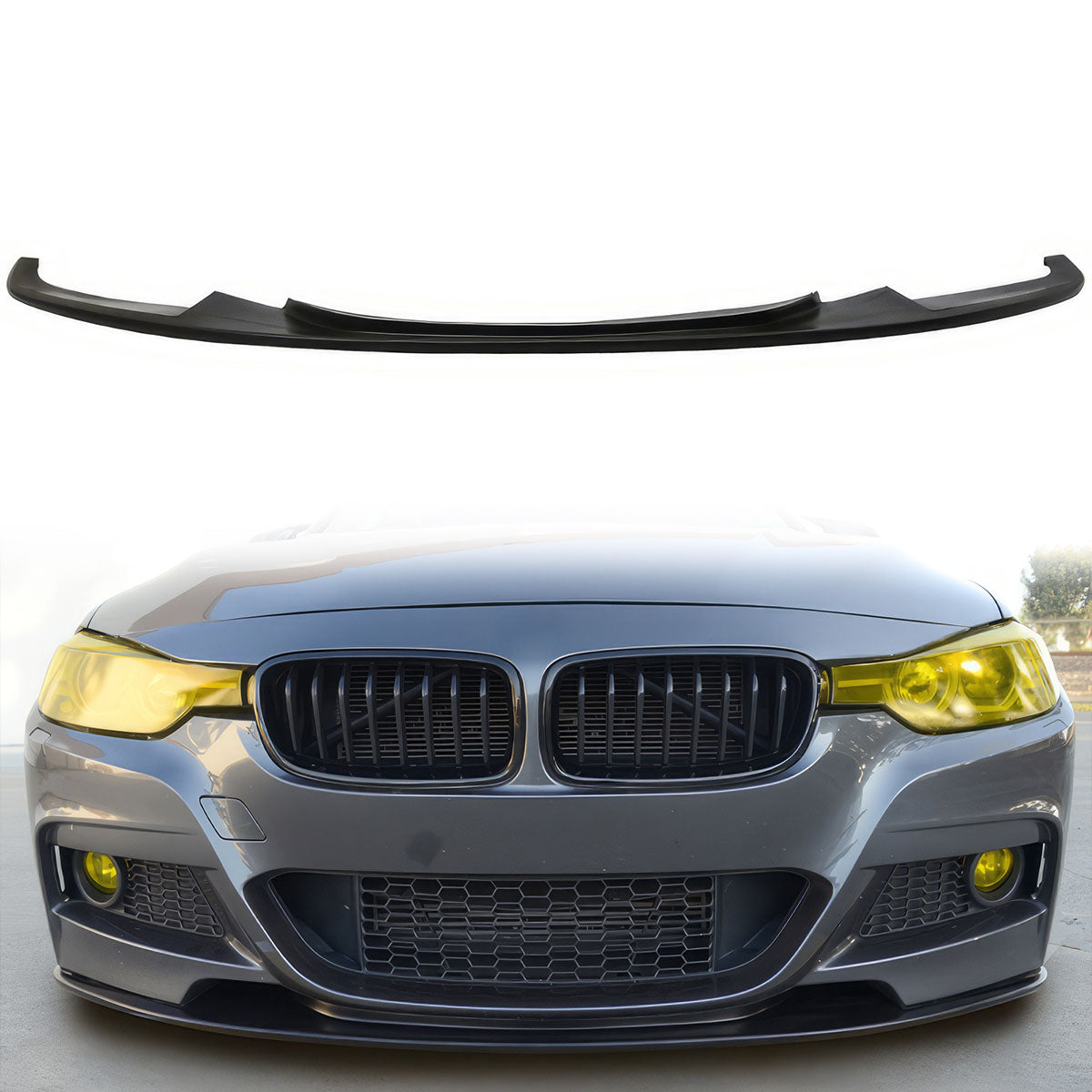 2012-2018 BMW F30 3 Series DP Style Unpainted PU Front Bumper Lip