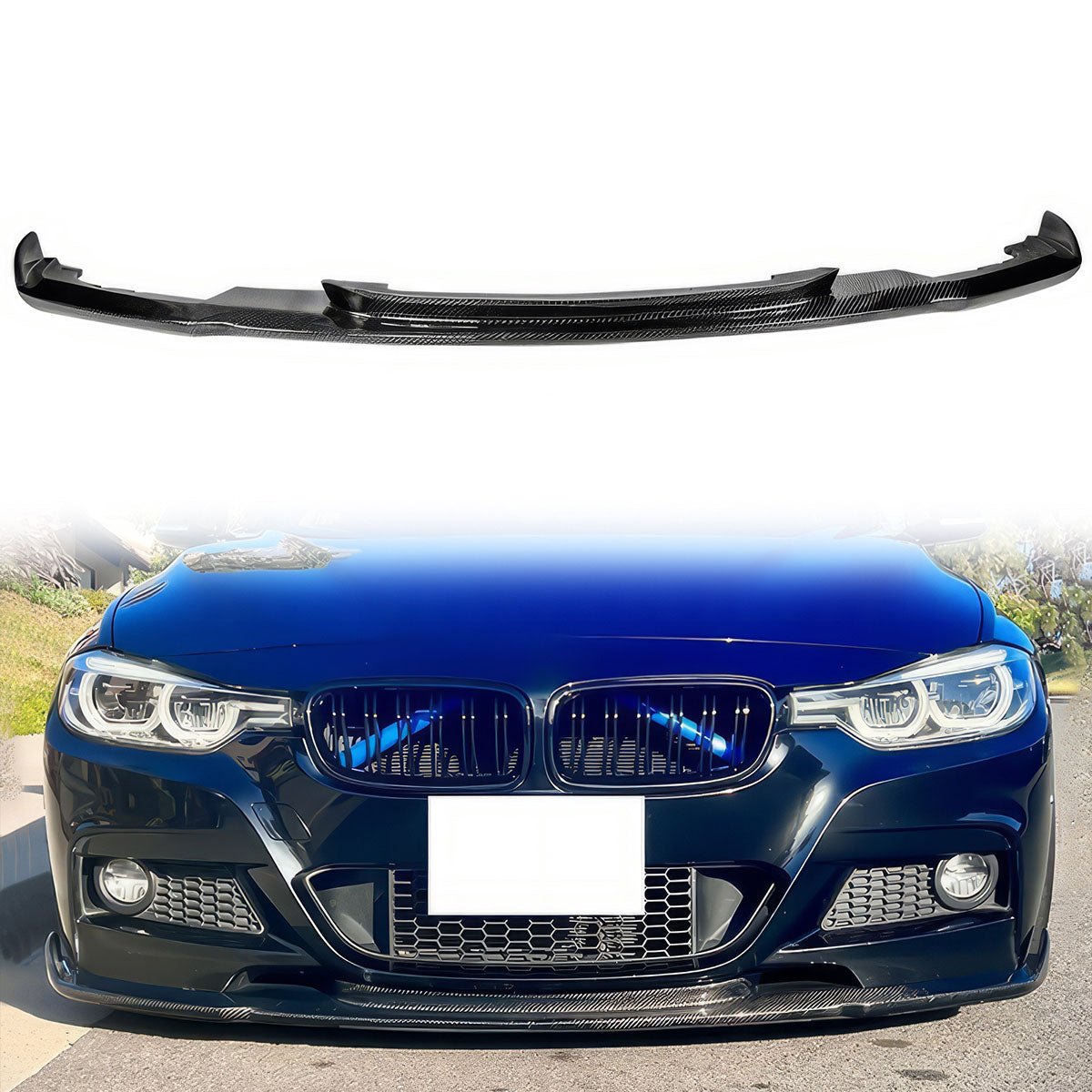 2012-2018 BMW F30 3 Series M Sport Front Bumper Lip Chin Spoiler