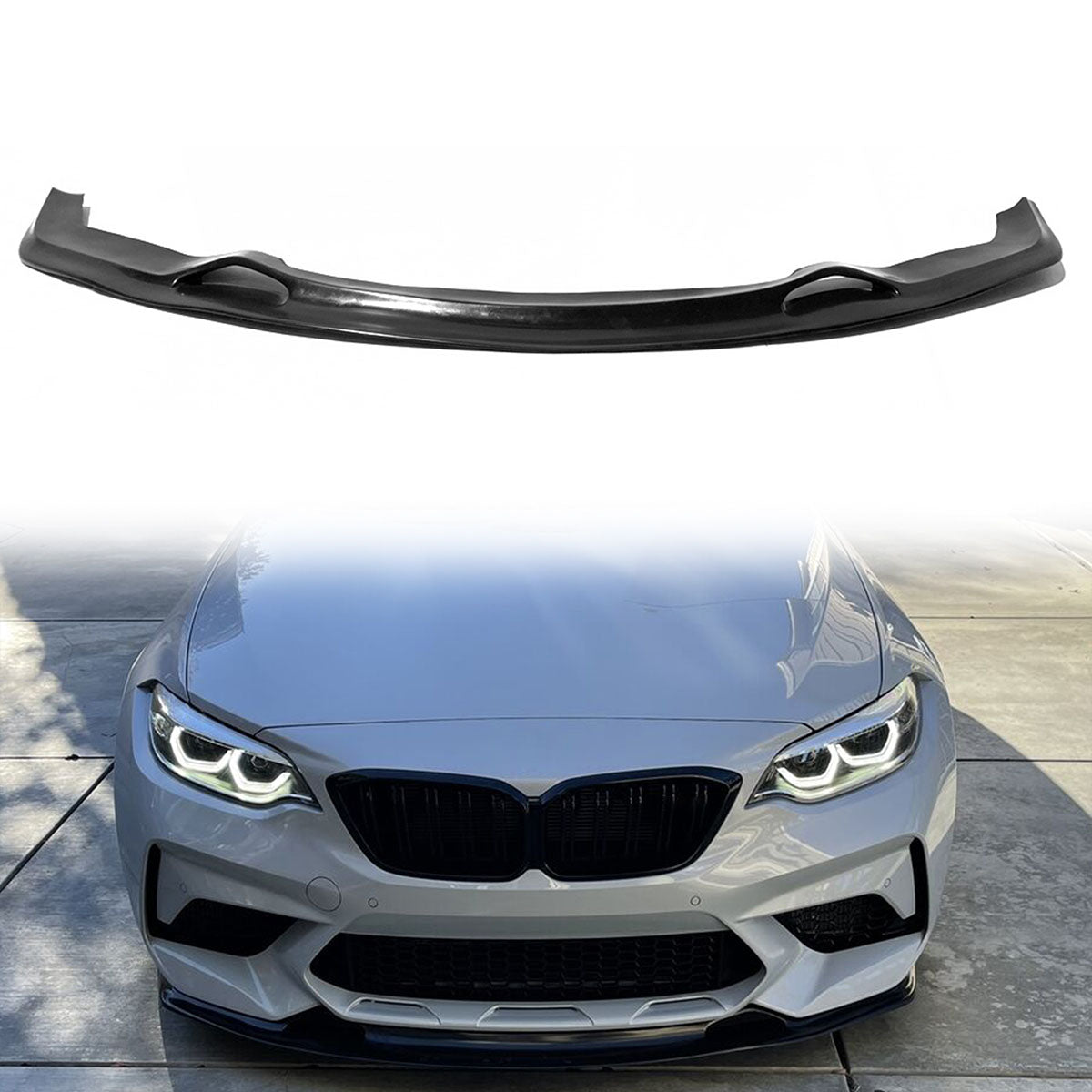 2016-18 BMW F87 M2 Base MTC Style Unpainted Front Bumper Lip Splitter