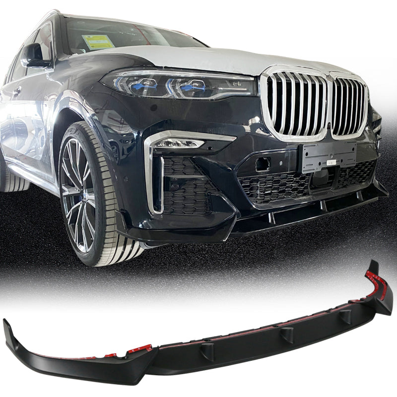 2019-2022 BMW G07 X7 M Sport Primer Front Bumper Lip Spoiler 3PC ABS