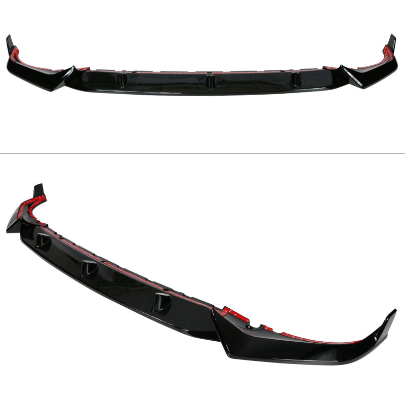 2019-2022 BMW G07 X7 M Sport Gloss Black ABS Front Bumper Lip Spoiler