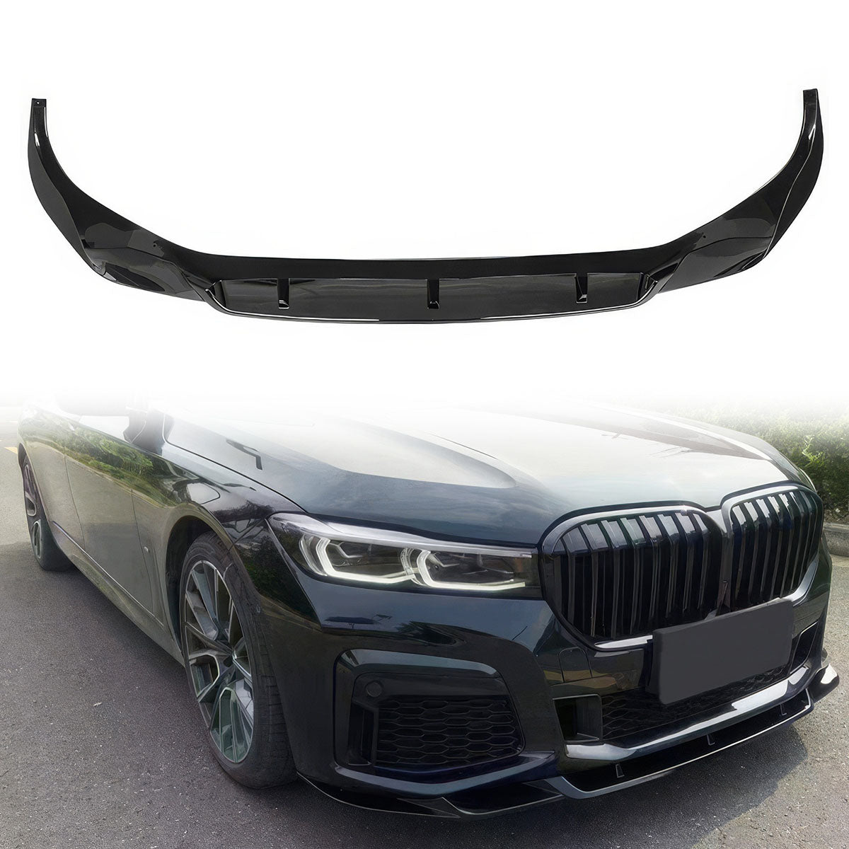 2020-2022 BMW 7 G12 IKON Style Painted Front Bumper Lip Spoiler PP