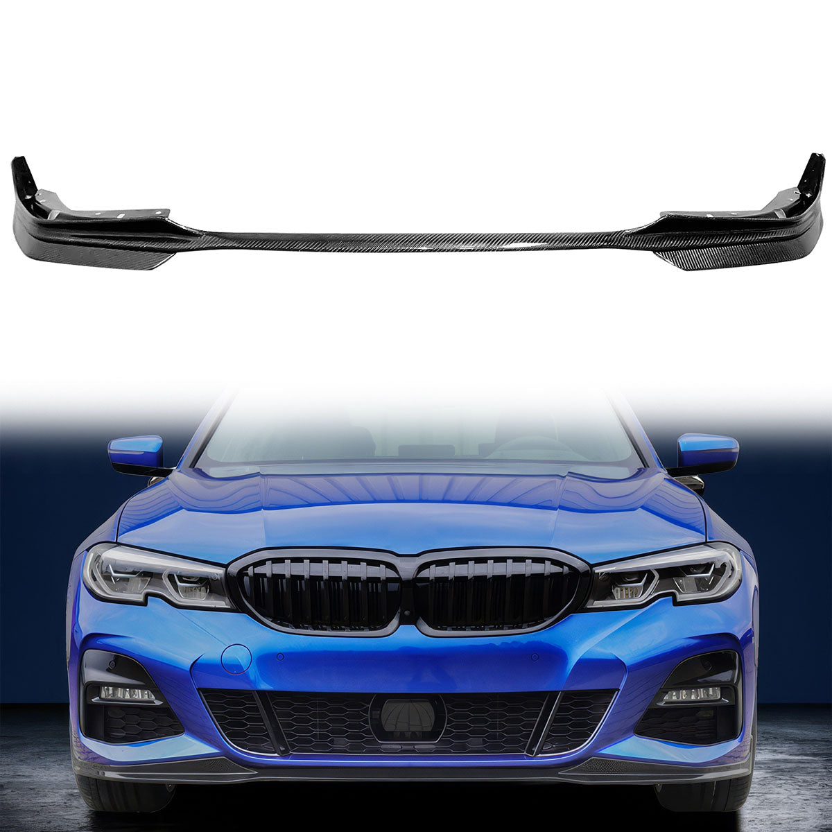 2019-2022 BMW G20 3 Series M-Tech M Sport Front Bumper Lip 5PCS