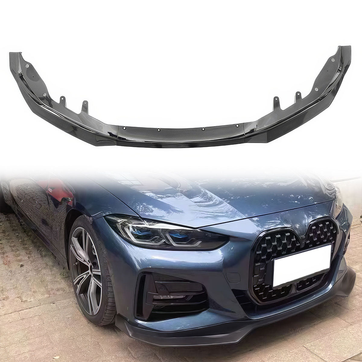 2021-2024 BMW G22 G23 4-Series M440i Front Bumper Lip PP