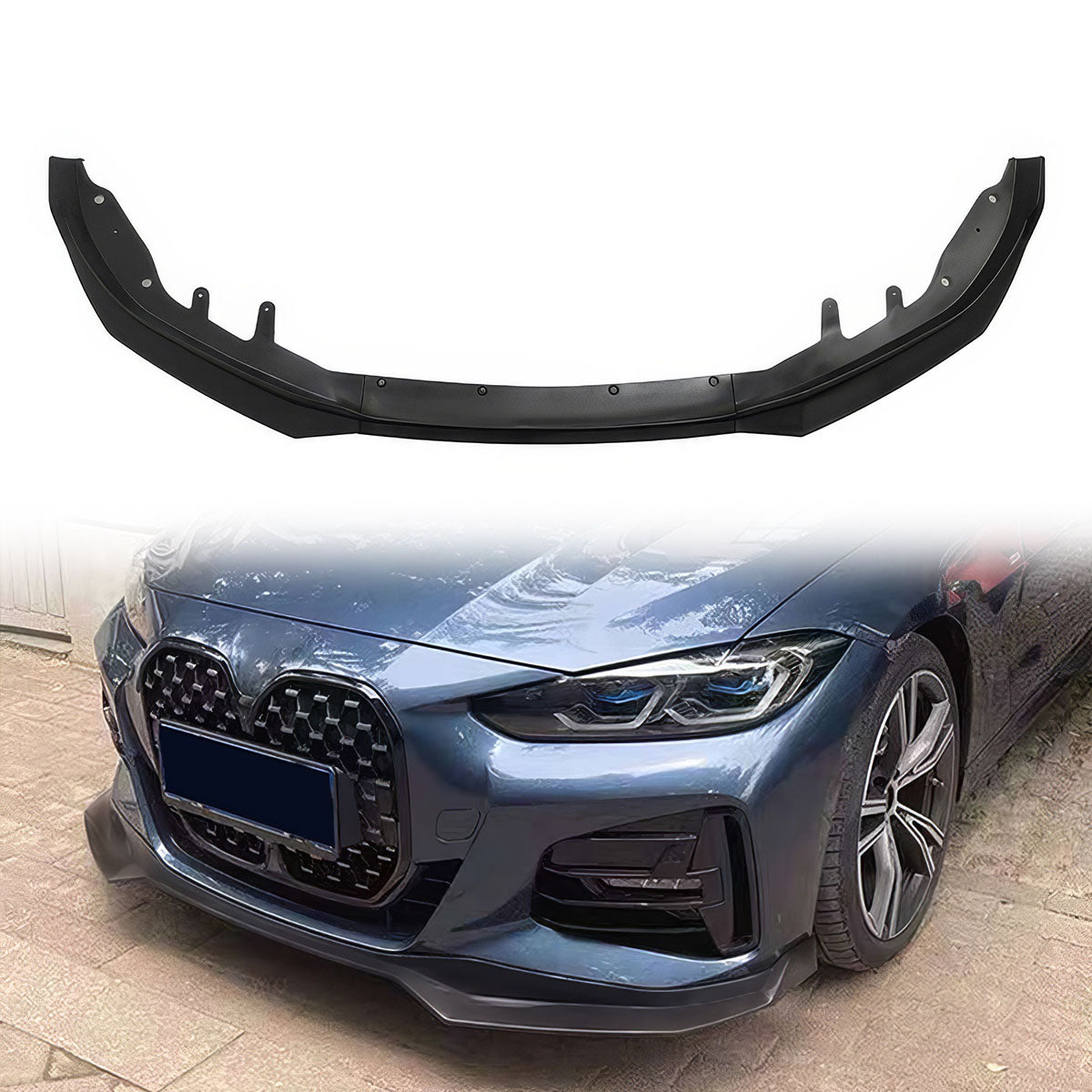 2021-2024 BMW G22 G23 4-Series M440i Front Bumper Lip PP