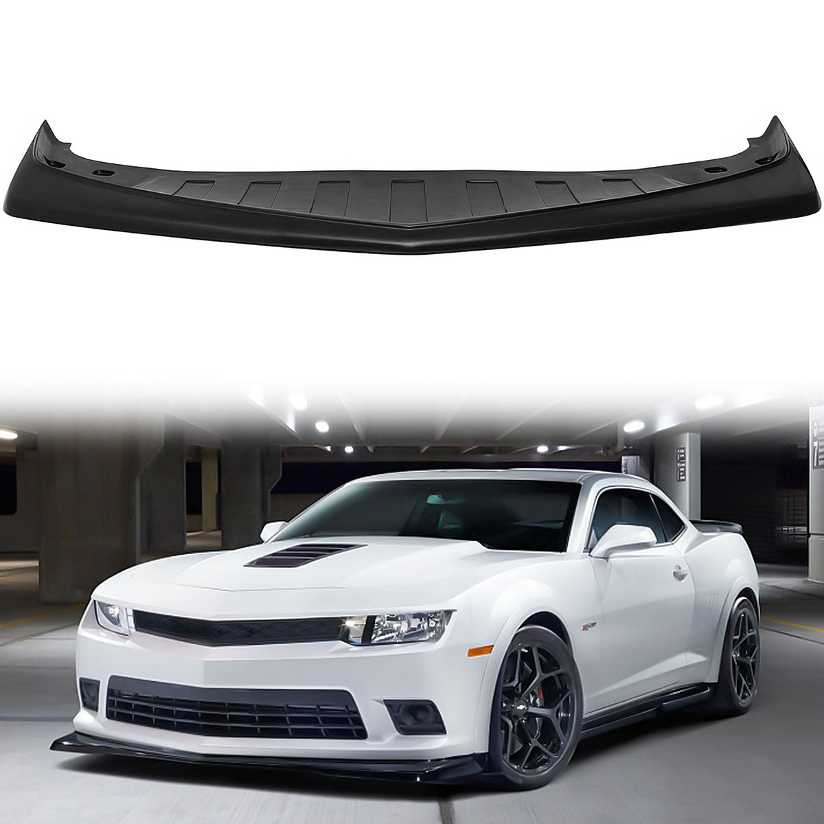 2014-2015 Chevy Camaro SS Z28 Style Front Bumper Lip Carbon Fiber CF
