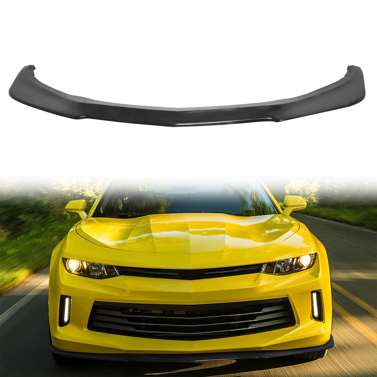2016-2018 Chevy Camaro V6 1LE Style Unpainted Front Bumper Spoiler PU