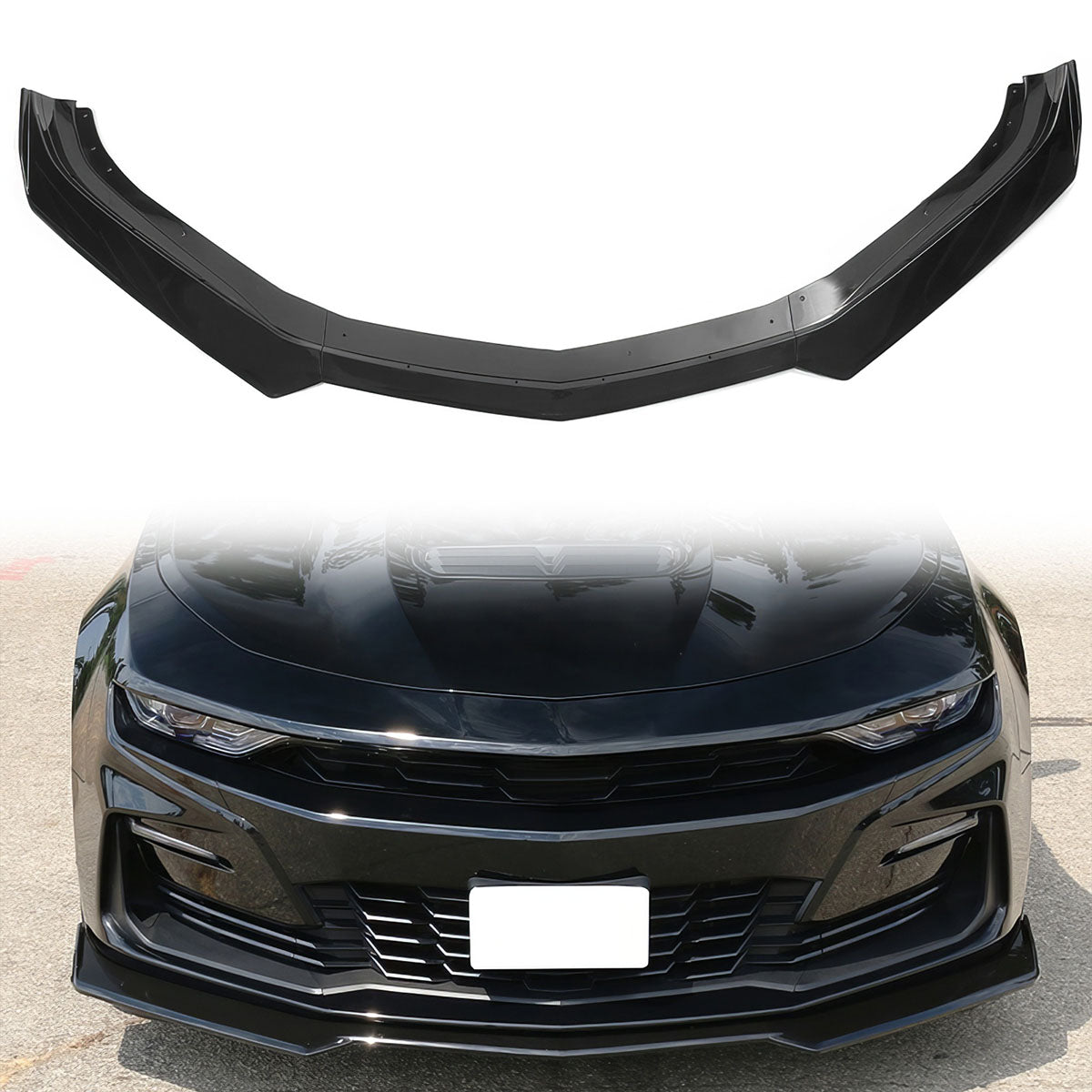 2016-2024 Chevy Camaro Front Lip Spoiler 1LE Style 3PCS ABS