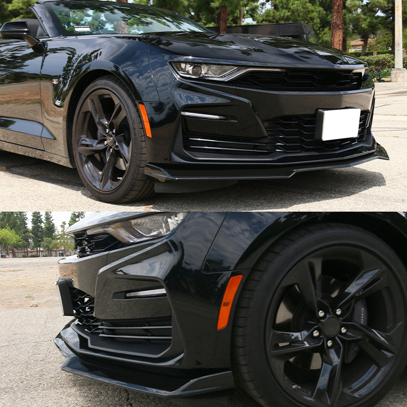 2016-2024 Chevy Camaro Front Lip Spoiler 1LE Style 3PCS ABS