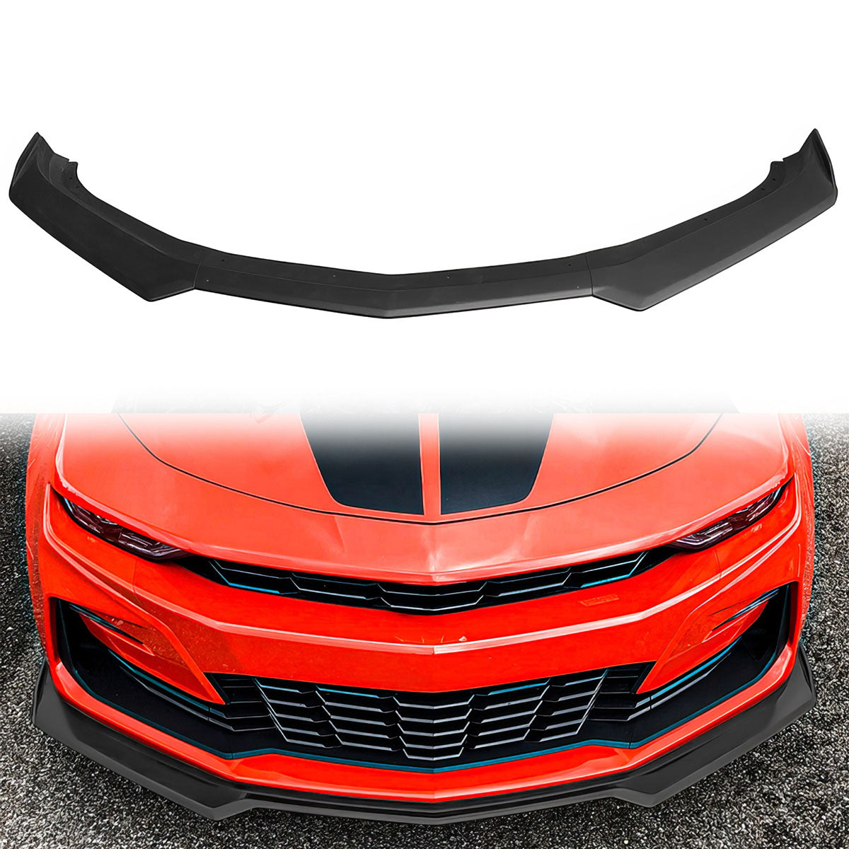2016-2024 Chevy Camaro Front Lip Spoiler 1LE Style 3PCS ABS