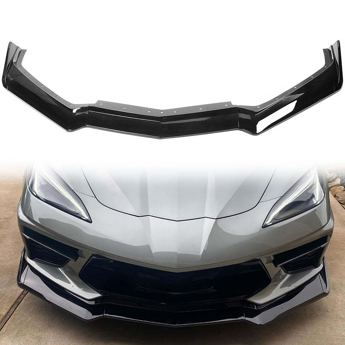 2020-2025 Chevy Corvette C8 5VM Style Front  Lip 5PCS ABS