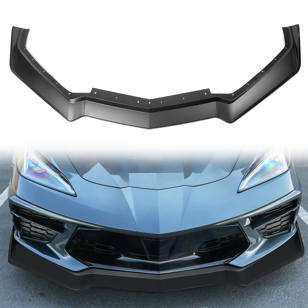 2020-2025 Chevy Corvette C8 5VM Style Front  Lip 5PCS ABS
