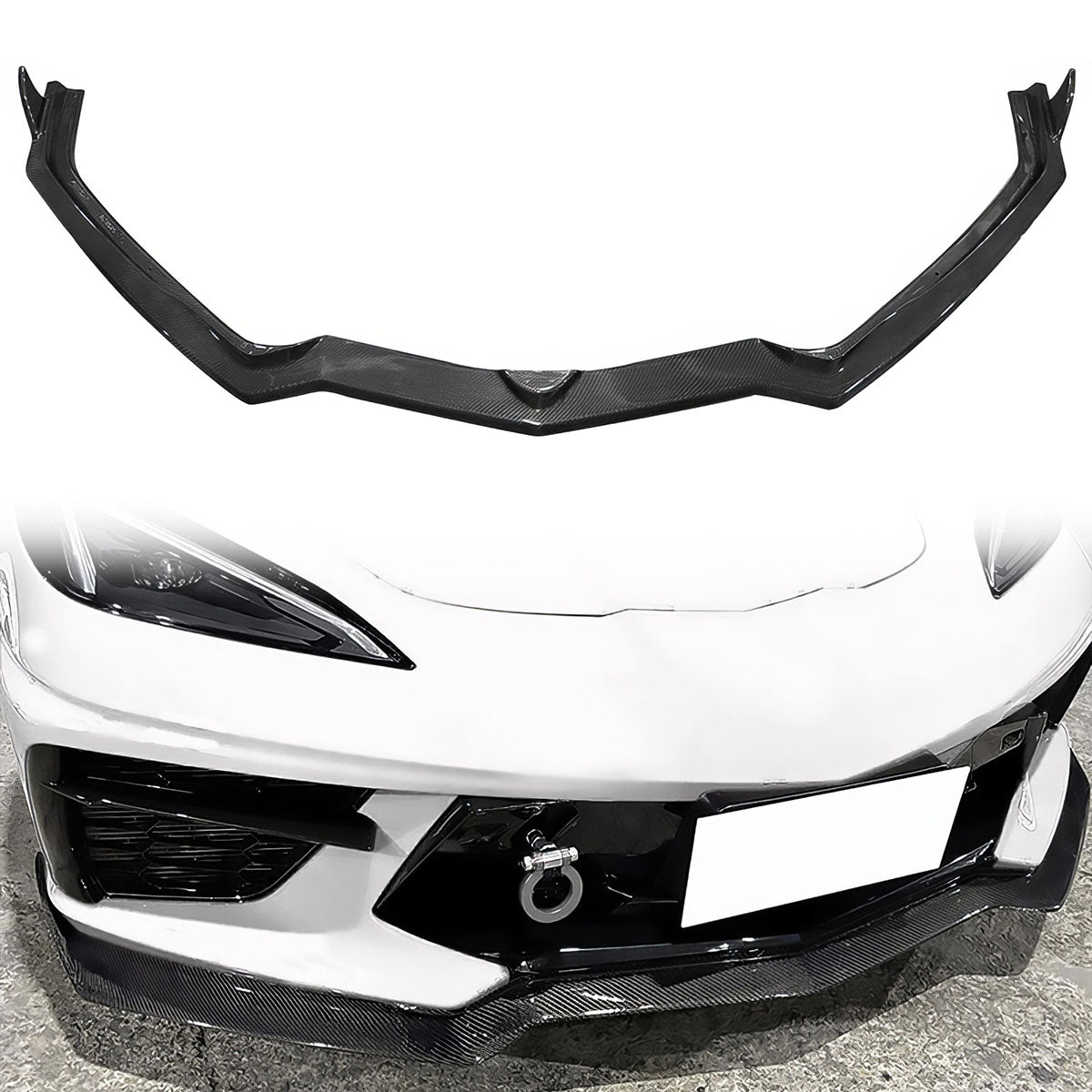 2020-2025 Chevrolet Corvette C8 Carbon Fiber Front Lip SplitterSpoiler