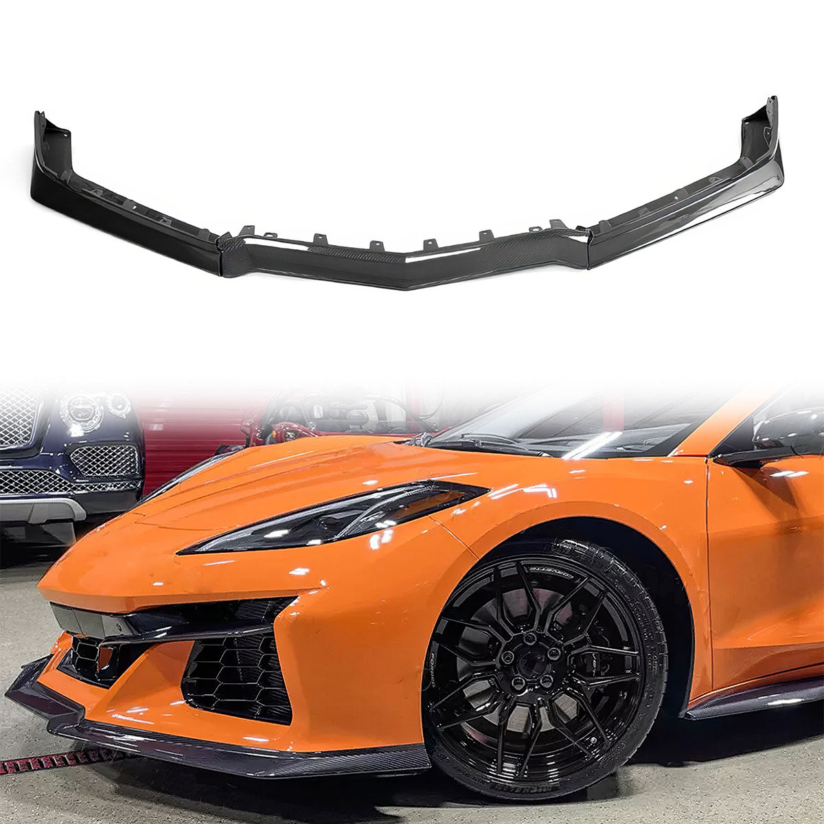 2023-25 Chevrolet Corvette C8 Z06 E-Ray Front Bumper Lip Carbon Fiber