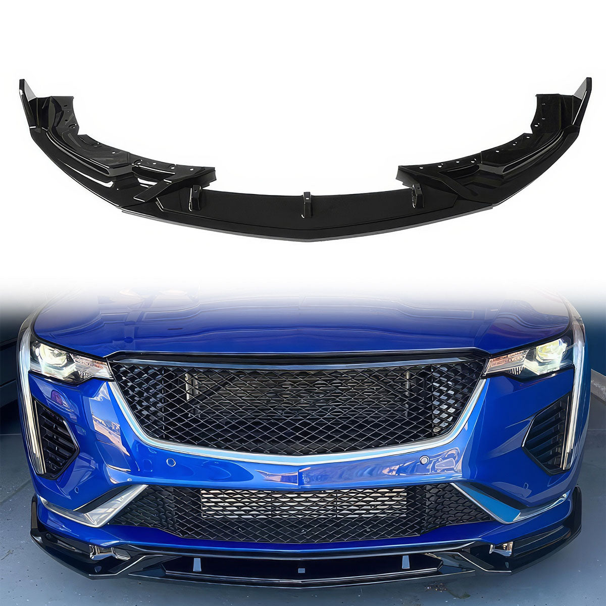 2020-2023 Cadillac CT4 Front Lip Chin Spoiler 3PC PP