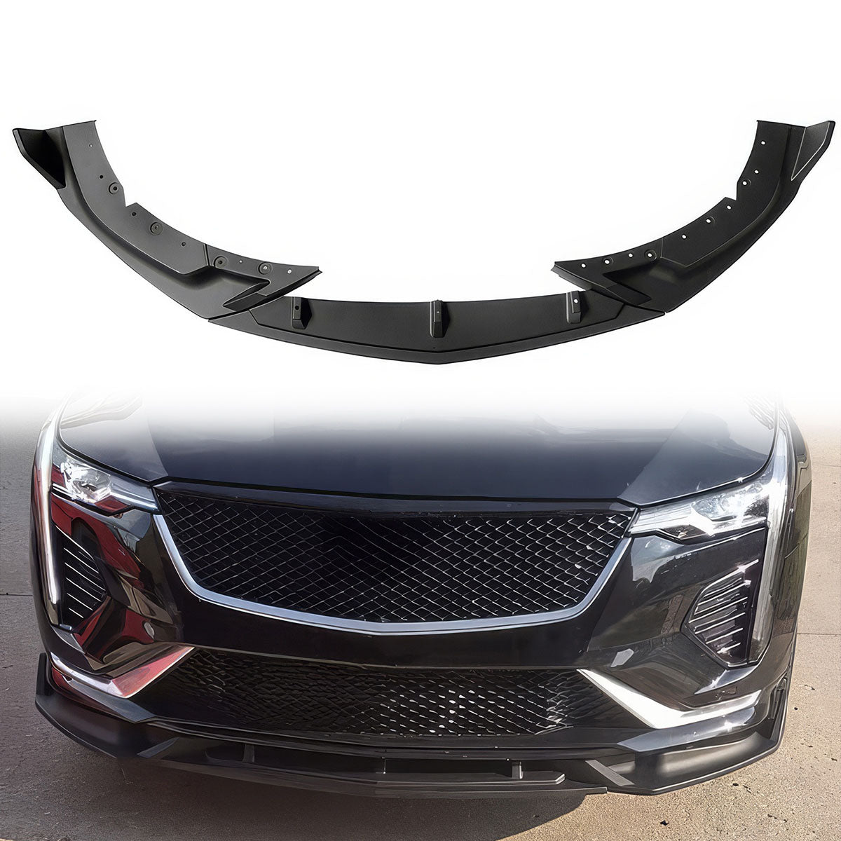 2020-2023 Cadillac CT4 Front Lip Chin Spoiler 3PC PP