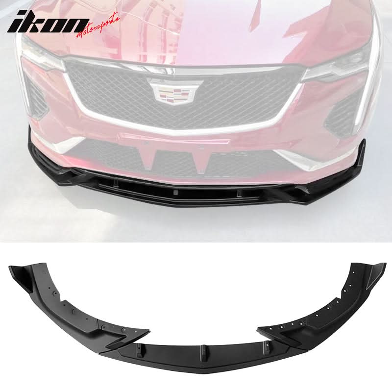 2020-2023 Cadillac CT4 IKON Style Painted Front Bumper Lip PP 3PCS