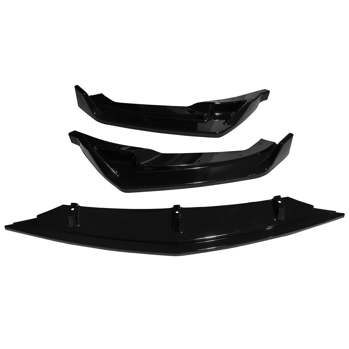 2025 Cadillac CT5 Luxury Gloss Black 3PCS Front Bumper Lip Spoiler PP