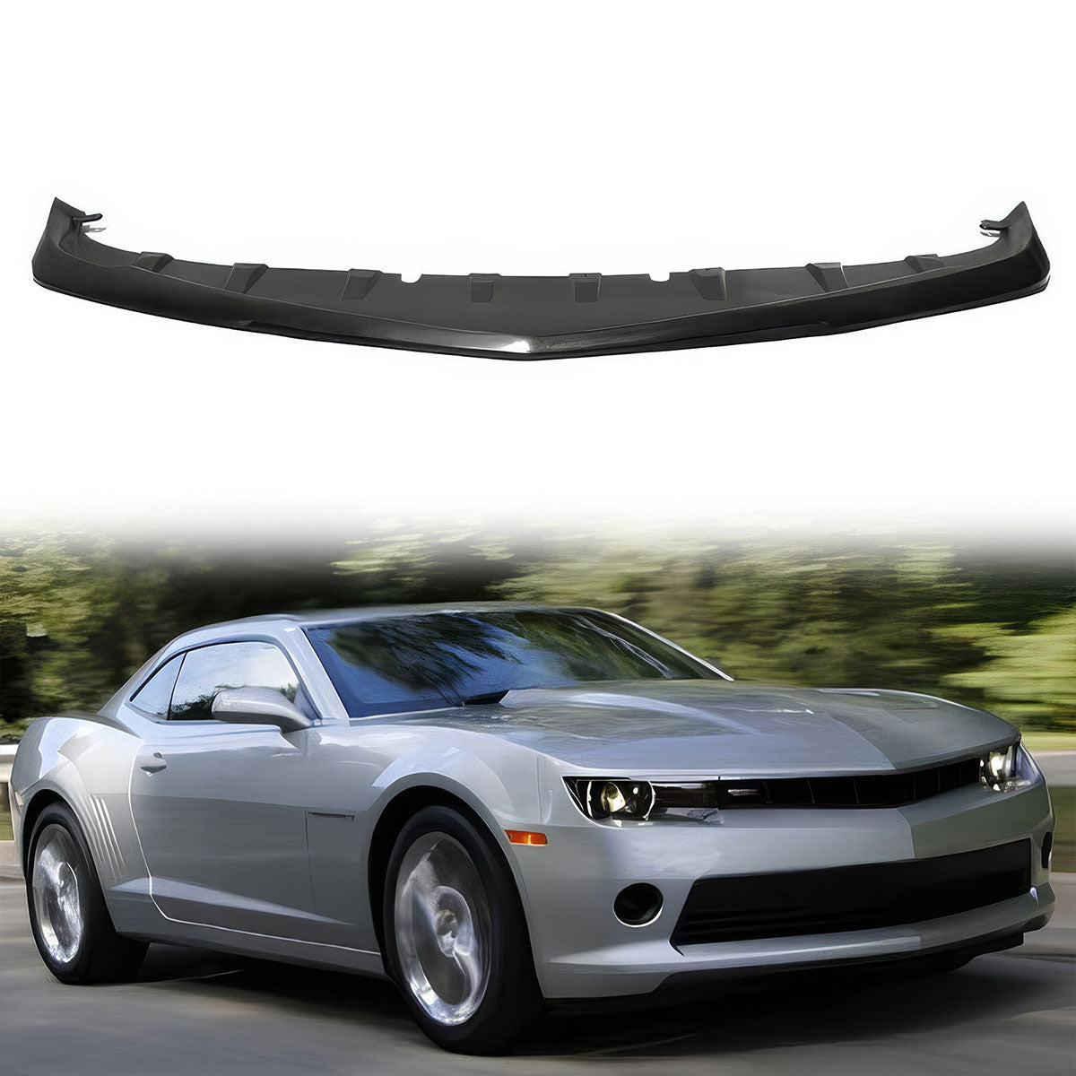 2014-2015 Chevrolet Camaro V6 GFX Style Unpainted Front Bumper Lip PU