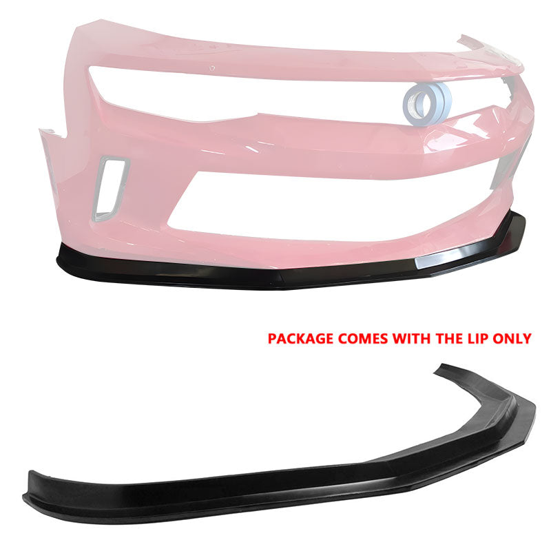 2016-2018 Chevrolet Camaro MDA Style Unpainted Black Front Bumper Lip
