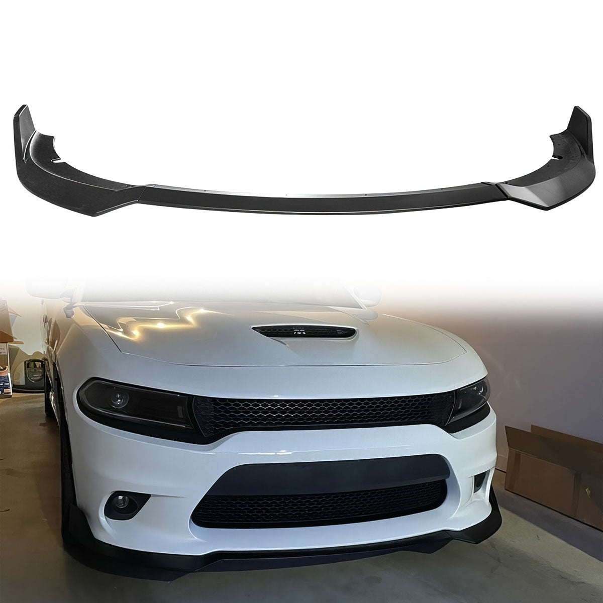 2015-2023 Dodge Charger SRT V1 Style  Front Bumper Lip 3PCS ABS