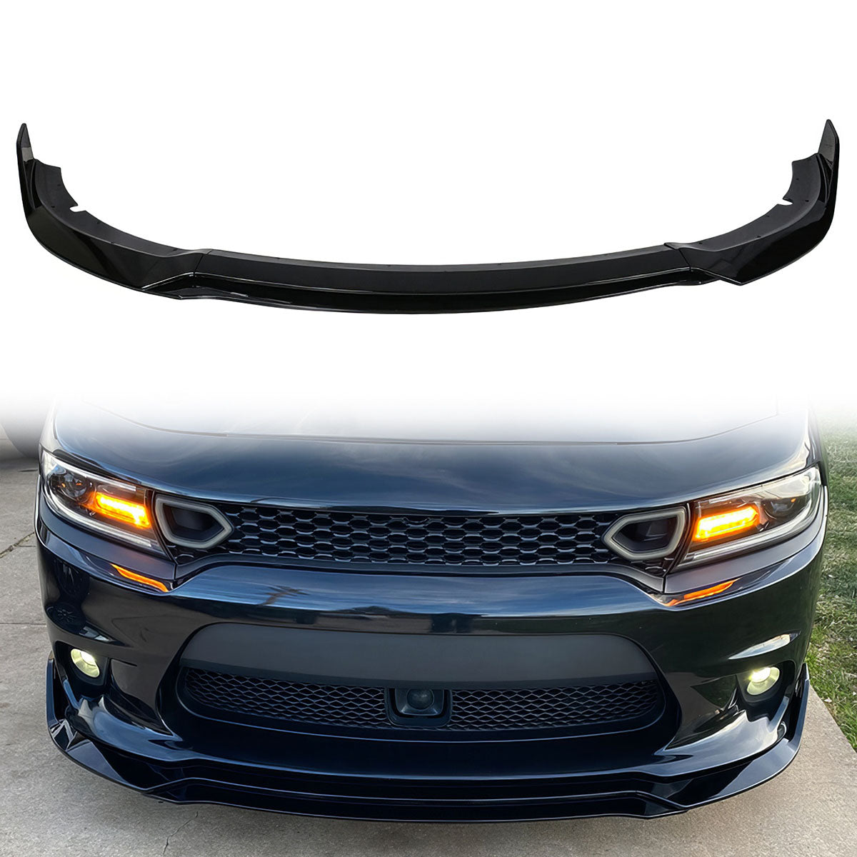 2015-2023 Dodge Charger SRT V3 Style Front Bumper Lip 4PCS  ABS