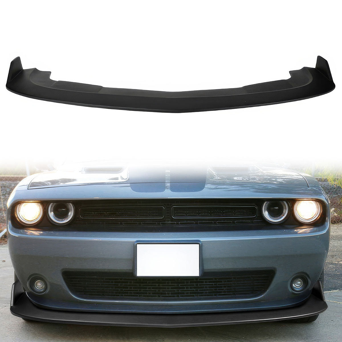 2015-2023 Dodge Challenger SXT Front Bumper Lip Spoiler PP