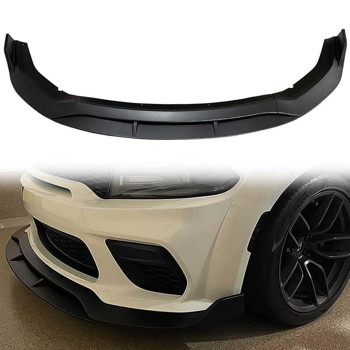 2020-2023 Dodge Charger Widebody IKON V2 Front Bumper Lip ABS 4PCS
