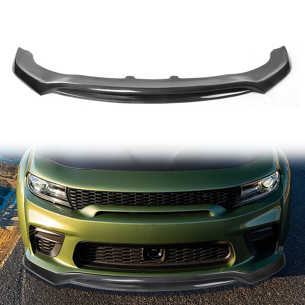2020-2023 Dodge Charger Widebody V3 PP Front Bumper Lip
