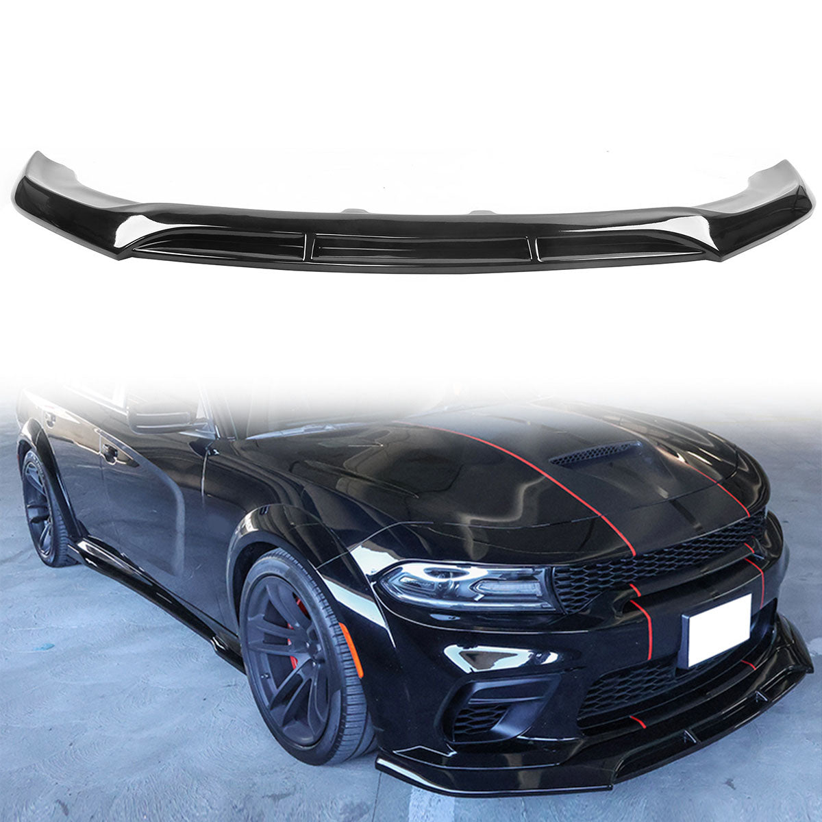 2020-2023 Dodge Charger Widebody V5 PP Front Bumper Lip