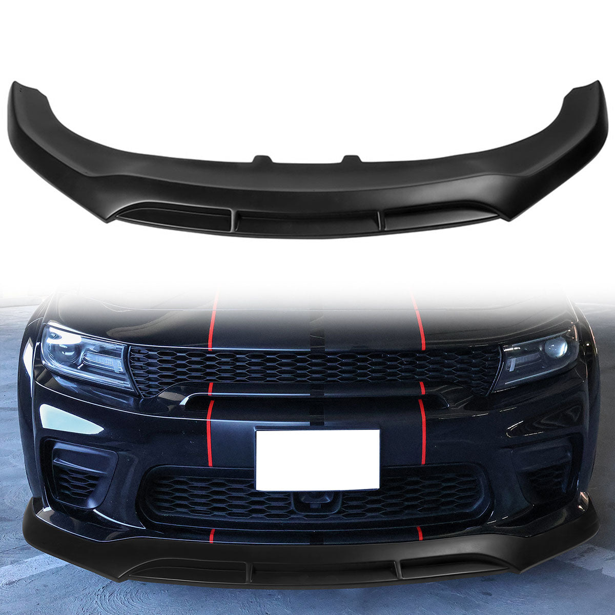 2020-2023 Dodge Charger Widebody V5 PP Front Bumper Lip
