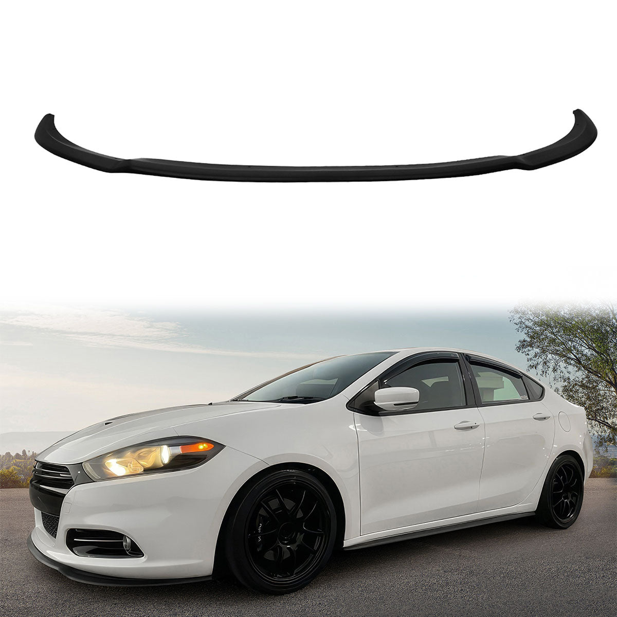 2013-2016 Dodge Dart OEM Style Unpainted Front Bumper Lip Spoiler PU