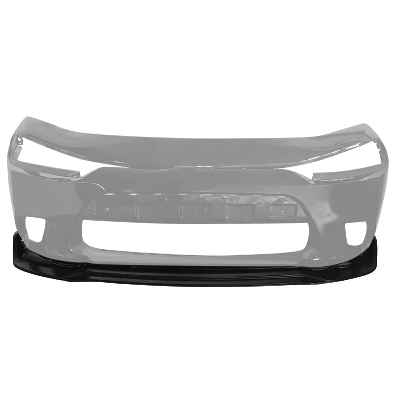 2015-2022 Dodge Charger Extreme Style Unpainted Black Front Bumper Lip