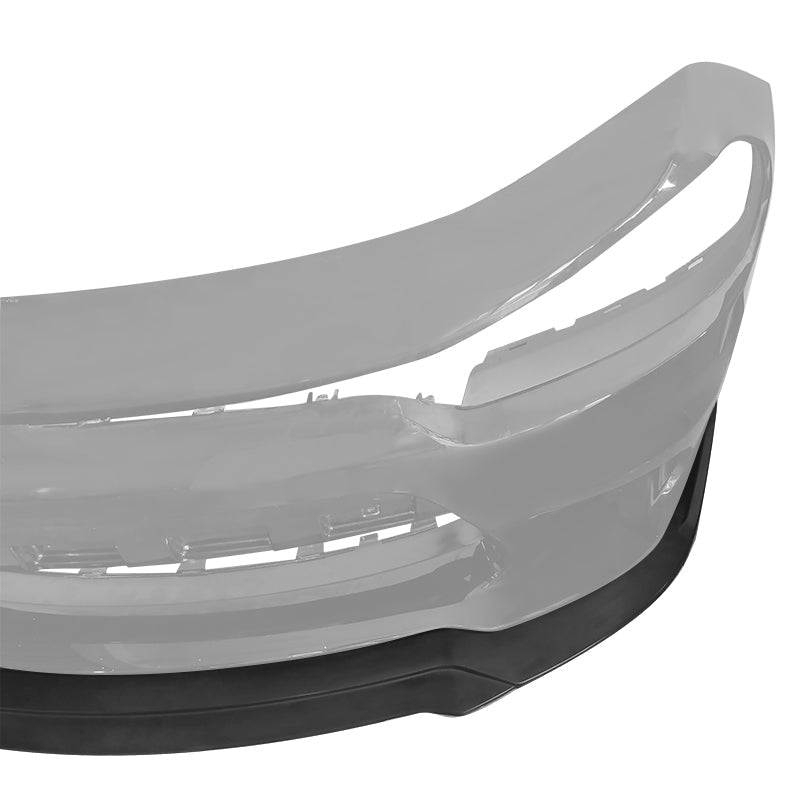2015-2022 Dodge Charger Extreme Style Unpainted Black Front Bumper Lip