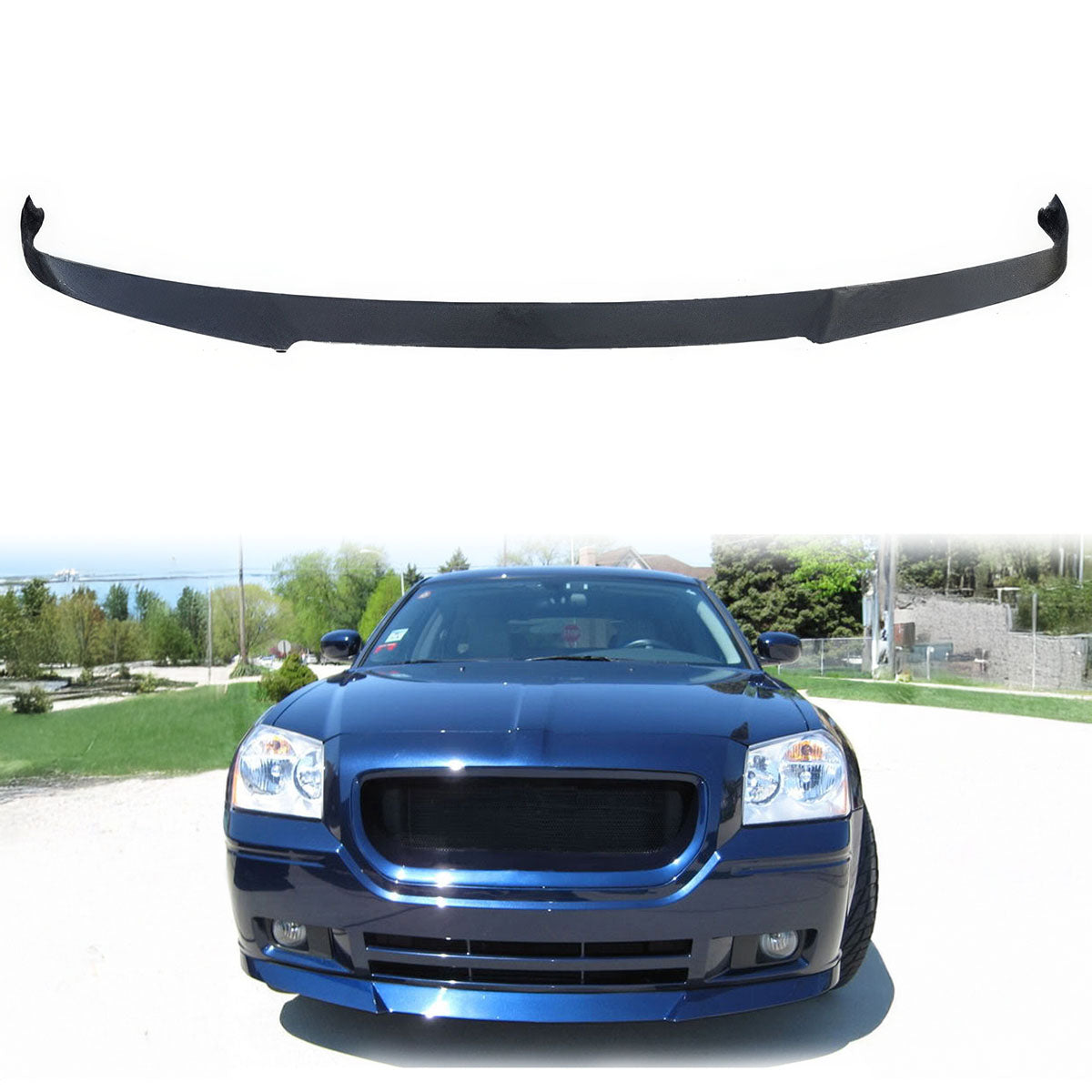 2005-2007 Dodge Magnum DS Style Unpainted Front Bumper Lip Spoiler PU