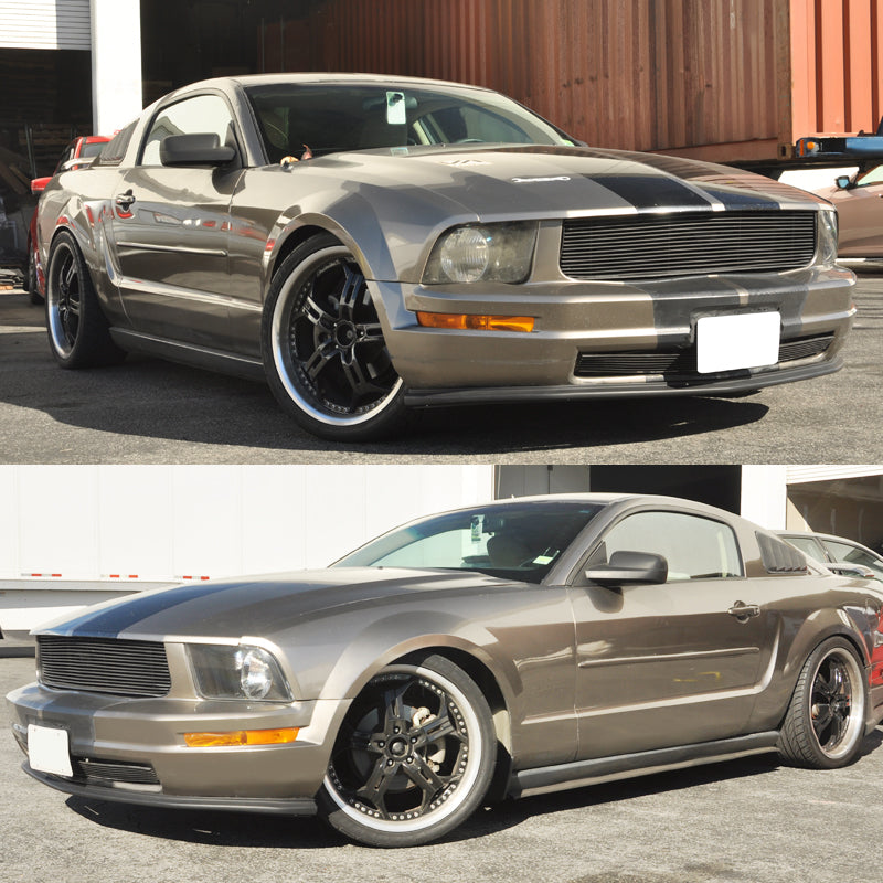 2005-2009 Ford Mustang V6 STI Style Front Bumper Lip Spoiler PU