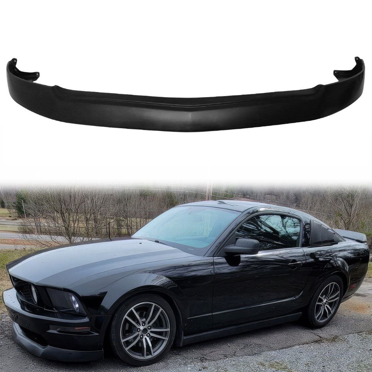 2005-2009 Ford Mustang GT V8 Unpainted Front Lip SplitterSpoiler PU