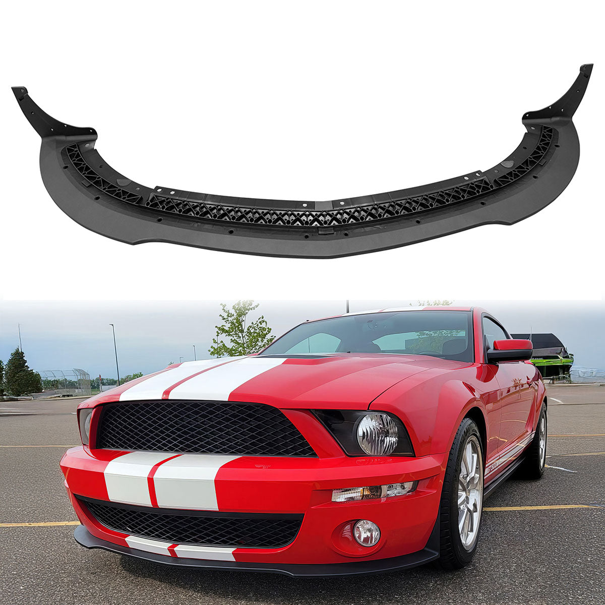 2007-2009 Ford Mustang GT500 OE Style Front Bumper Valance Lip PP
