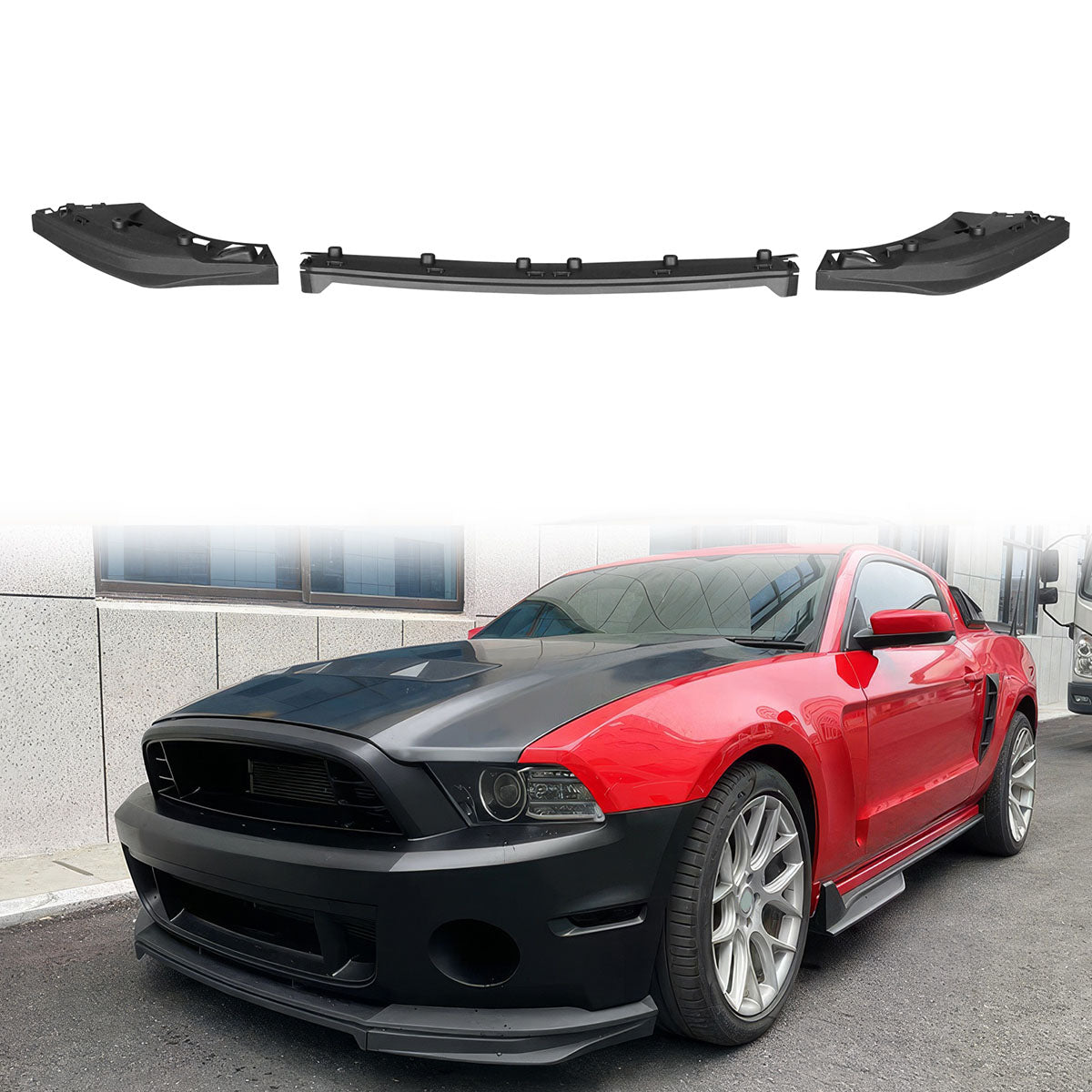 2010-2014 Ford Mustang GT500 Front Lip OE Style 3PC Splitter