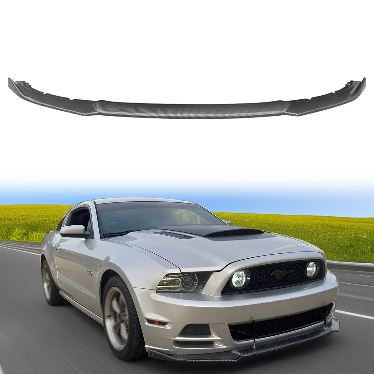 2013-2014 Ford Mustang Front Bumper Lip Chin Spoiler Spoiler