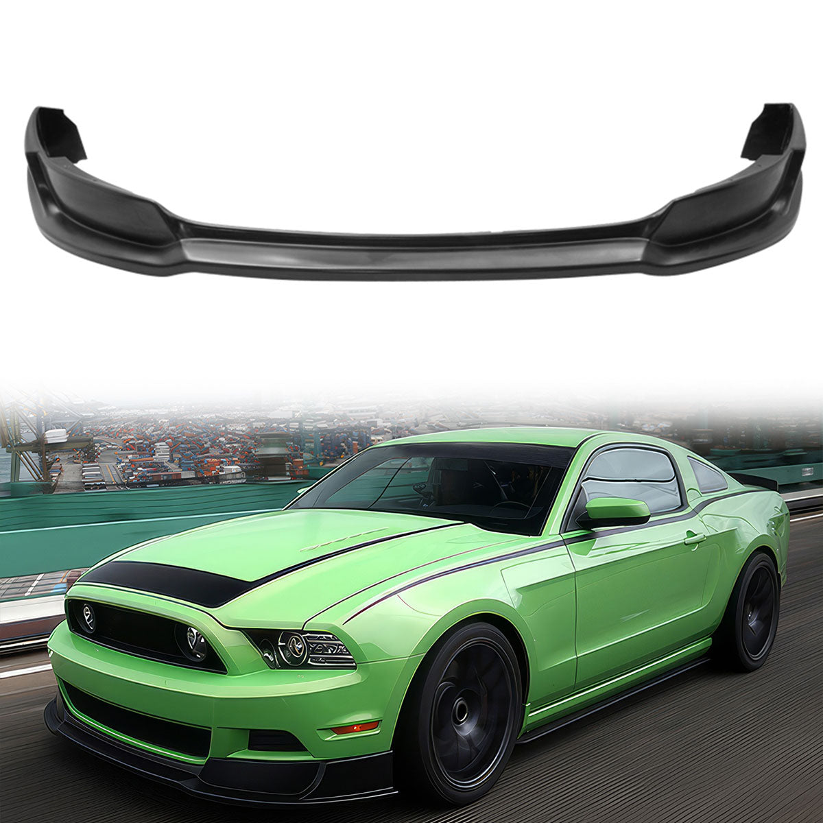 2013-2014 Ford Mustang GT Convertible Front Bumper Lip Chin Spoiler PU