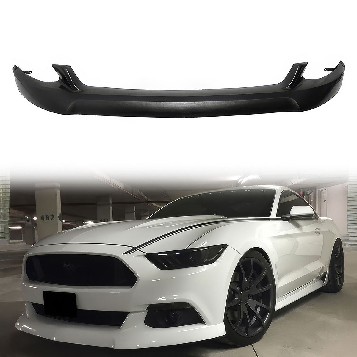 2015-2017 Ford Mustang Front Lip SplitterUnder Chin Spoiler PU
