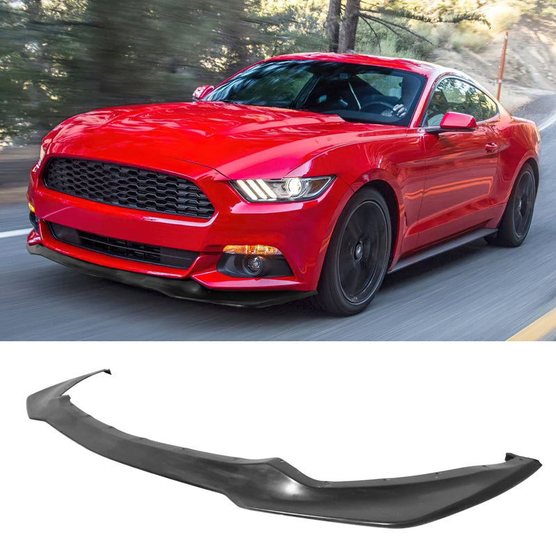 2015-2017 Ford Mustang Shelby GT Style Unpainted Front Lip SplitterPU