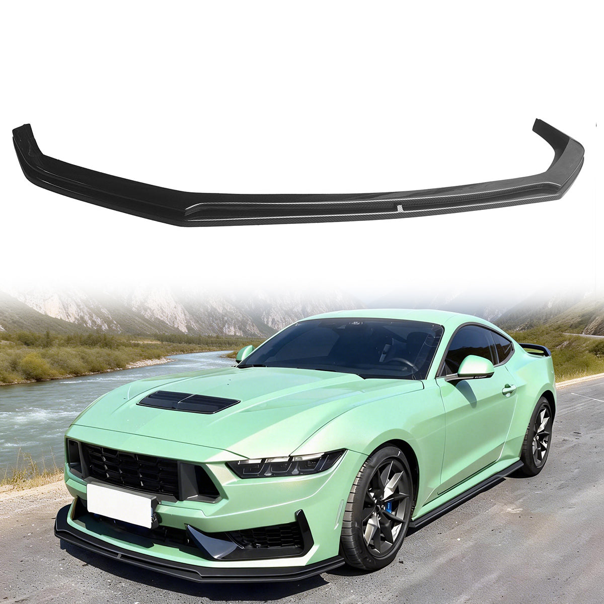 2024-2025 Ford Mustang Dark Horse IKON Front Bumper Lip