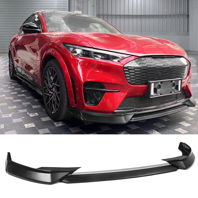 2021-2023 Ford Mustang Mach-E Front Bumper Lip Spoiler 3PC