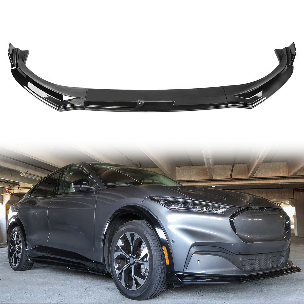 2021-2024 Ford Mustang Mach-E IKON 3PC Front Bumper Lip PP