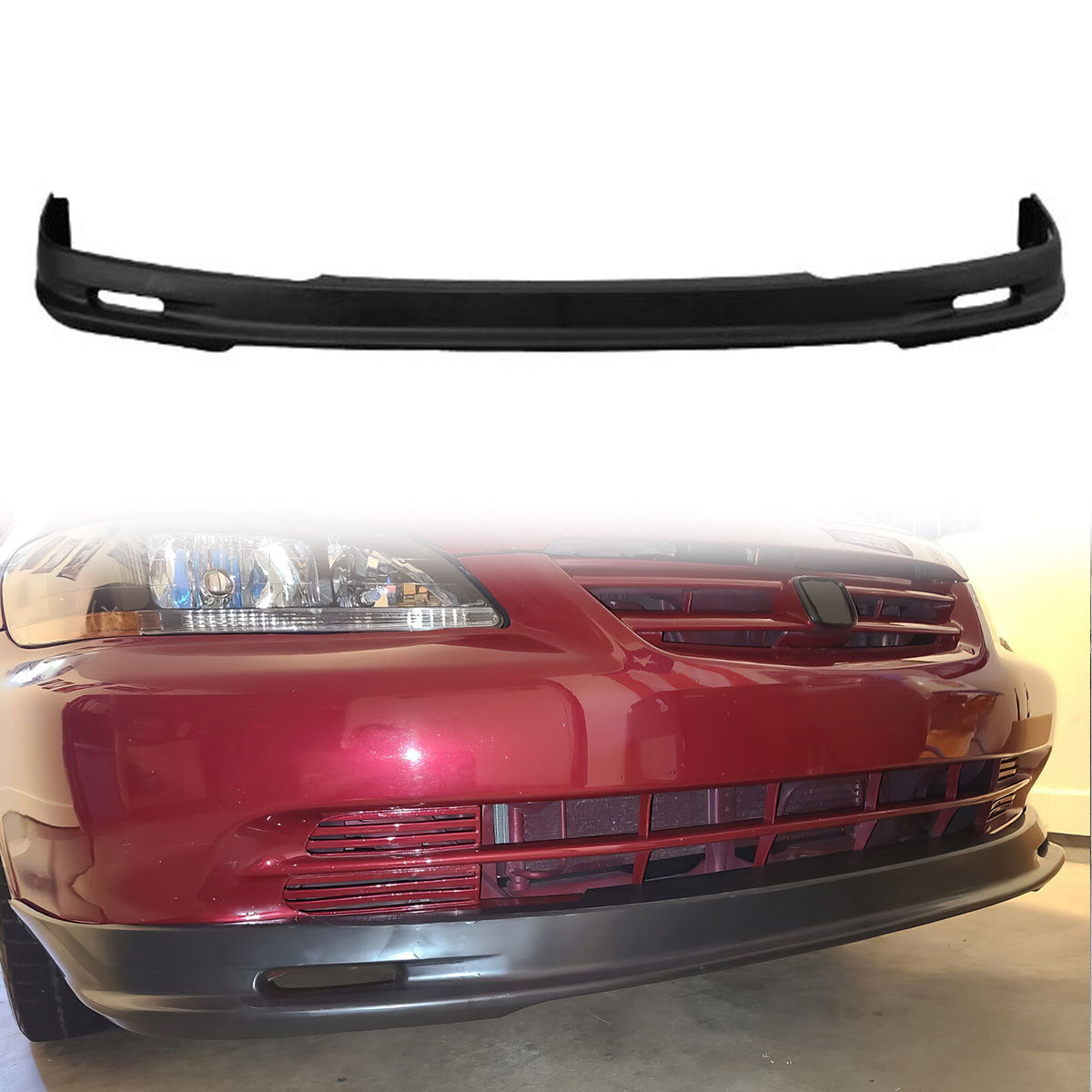2001-2002 Honda Accord Coupe Mugen PU Front Bumper Lip Spoiler