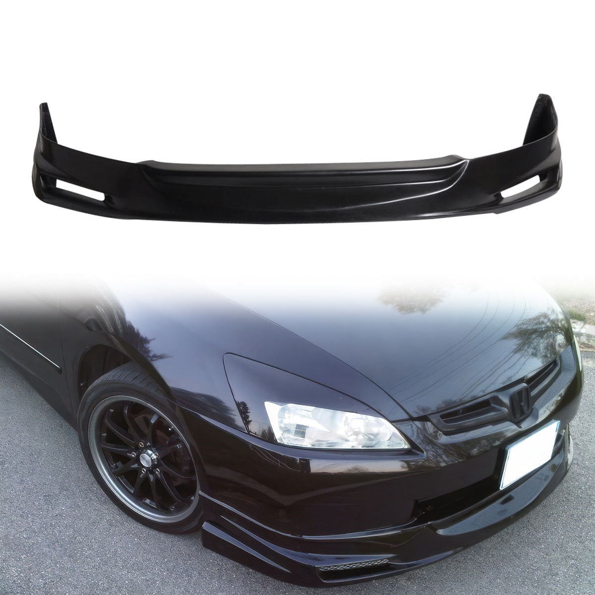 2003-2005 Honda Accord Sedan Mugen Unpainted Front Bumper Lip PU