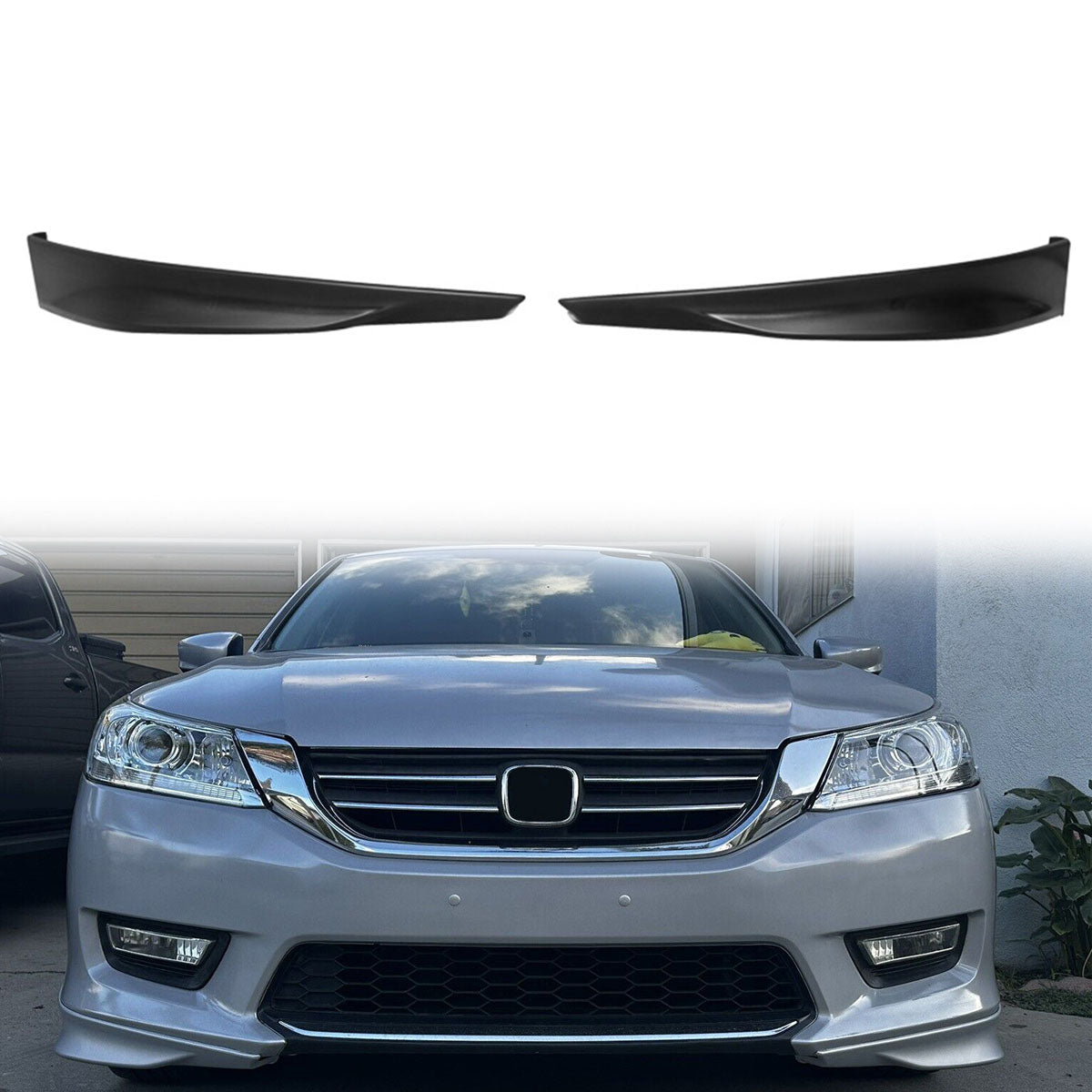2013-2015 Honda Accord Sedan HFP Style Front Bumper Lip PP 2PC