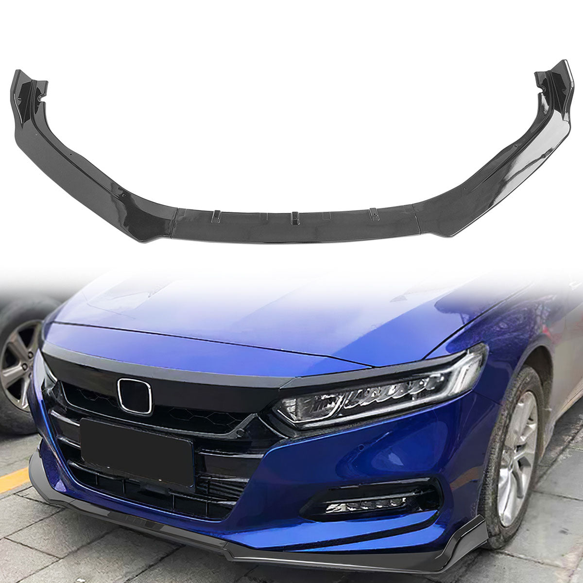 2018-2020 Honda Accord OE Style Front Bumper Lip 3PC PP
